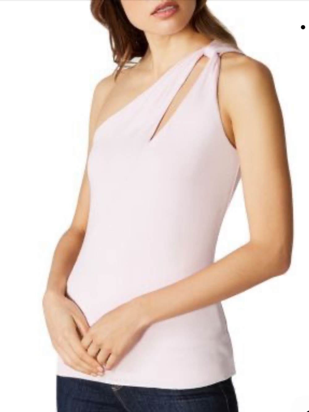 Bailey 44 Tiramisu One-Shoulder White Knot Tank Top Woman’s Size Small